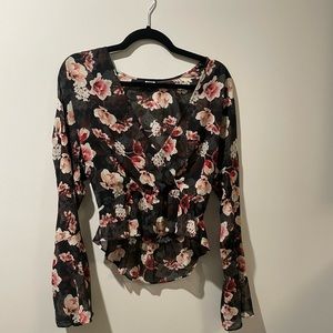 Blue Life floral print blouse